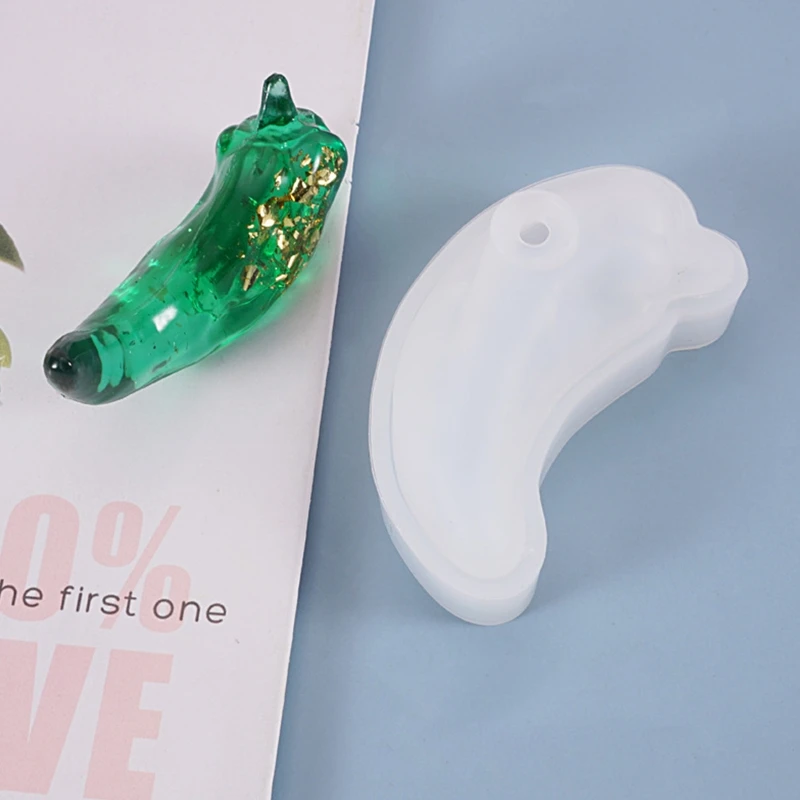 Crystal Epoxy Resin Mold 3D Chili Shape Pendant Mirror Silicone Mould DIY Crafts Decorations Jewelry Making Tools
Crystal Epoxy Resin Mold 3D Chili Shape Pendant Mirror Silicone Mould DIY Crafts Decorations Jewelry Making Tools