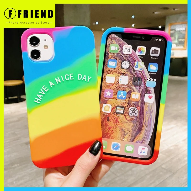 Iphone 12 Pro Max Soft Phone Case 11 7 8P Mini Xs Sr Rainbow Color Silicone Full Body Thickening Women Girl Shockproof Luxury x
Iphone 12 Pro Max Soft Phone Case 11 7 8P Mini Xs Sr Rainbow Color Silicone Full Body Thickening Women Girl Shockproof Luxury x