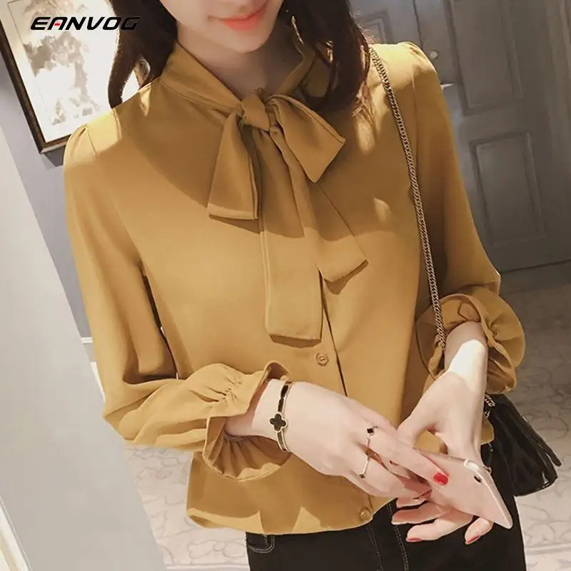 bow-knot chiffon tops and blouses solid white blouse office shirt blusas mujer de moda 2020 long sleeve women shirts clothes
bow-knot chiffon tops and blouses solid white blouse office shirt blusas mujer de moda 2020 long sleeve women shirts clothes