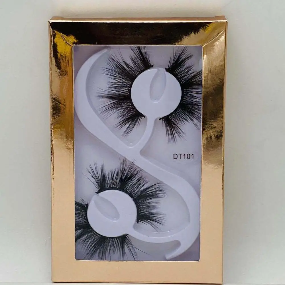 

New arrival 2 pairs thick false eyelashes set long handmade fake lashes mink eye makeup accessories with laser packing 3sets/lot