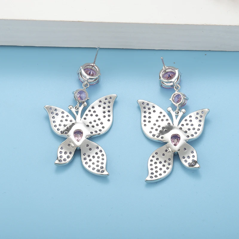 High-end Luxury Butterfly Earrings Are Fashionable Earrings For Women Pink Jewelry boucle oreille femme E9598
High-end Luxury Butterfly Earrings Are Fashionable Earrings For Women Pink Jewelry boucle oreille femme E9598