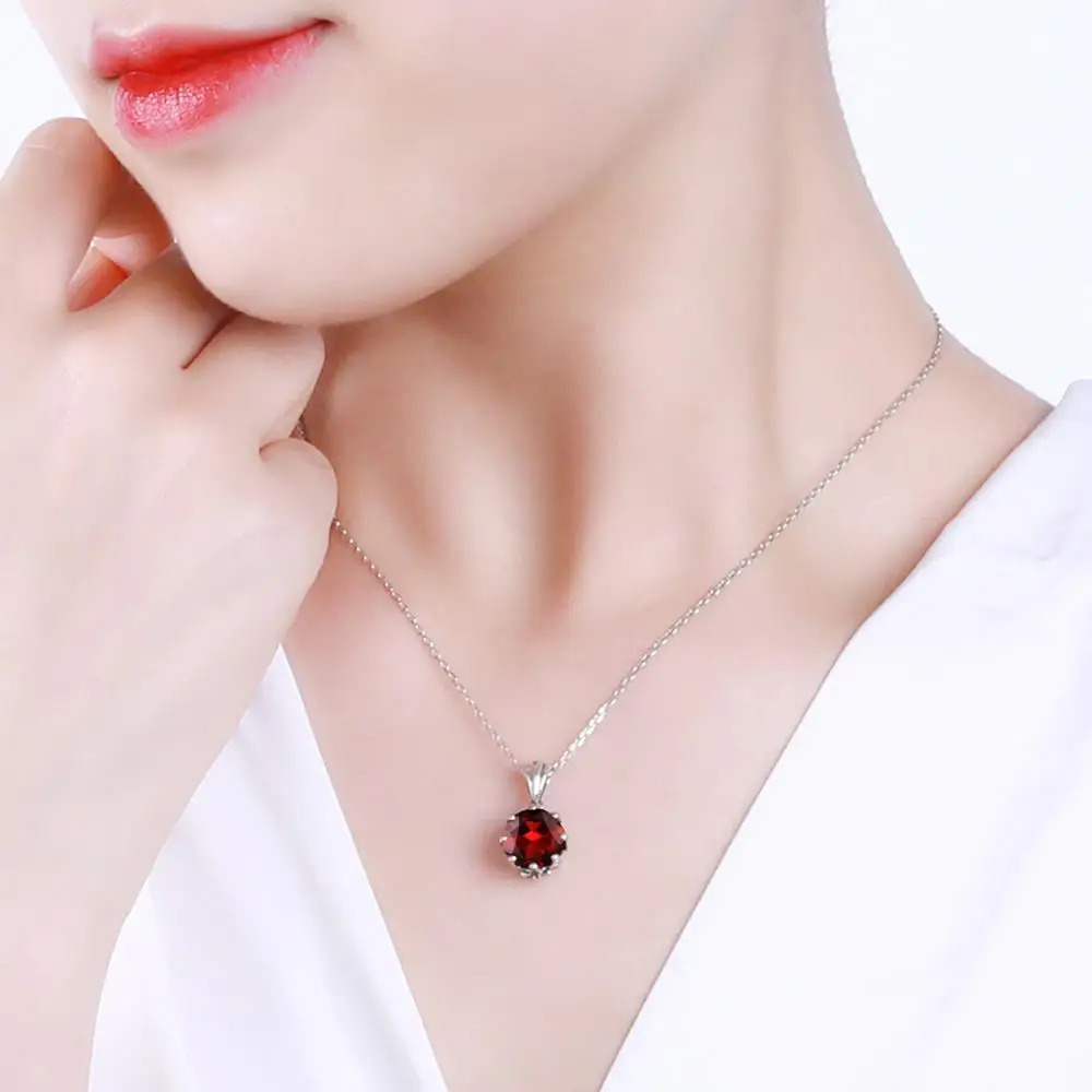 Bridal Jewelry Sets For Women Small Cute Red Garnet Gemstone Ring Earring Pendant Real Silver 925 Jewelry Wedding Engagement New
Bridal Jewelry Sets For Women Small Cute Red Garnet Gemstone Ring Earring Pendant Real Silver 925 Jewelry Wedding Engagement New