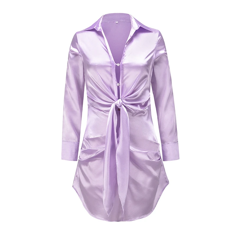 V-neck Soft Silk Satin Dress Women 2021 Summer Long Sleeve Waist Bow Knot Mini Short Dress Elegant Lady Office Dresses Vestidos
V-neck Soft Silk Satin Dress Women 2021 Summer Long Sleeve Waist Bow Knot Mini Short Dress Elegant Lady Office Dresses Vestidos
