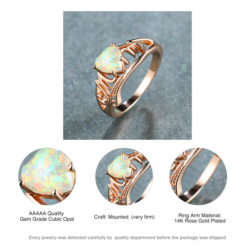 Vintage Female White Opal Stone Jewelry Elegant Zircon Rose Gold Thin Rings For Women Luxury Love Heart Hollow Mom Ring
Vintage Female White Opal Stone Jewelry Elegant Zircon Rose Gold Thin Rings For Women Luxury Love Heart Hollow Mom Ring
