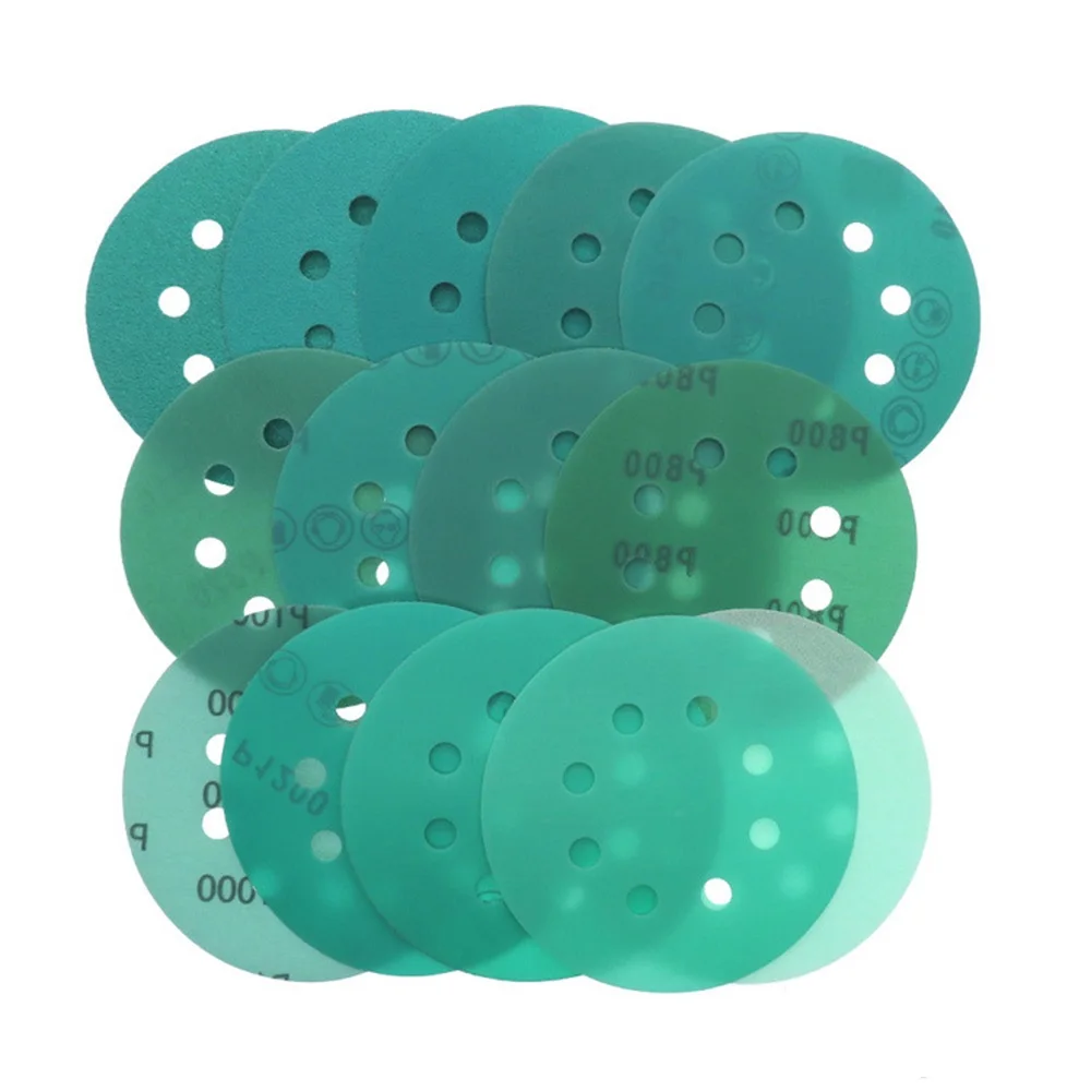 30pcs Polishing Sanding Disc 5inches 125mm 8 Hole Woodworking Sandpaper Hook Loop Green Film Sanding Disc
30pcs Polishing Sanding Disc 5inches 125mm 8 Hole Woodworking Sandpaper Hook Loop Green Film Sanding Disc