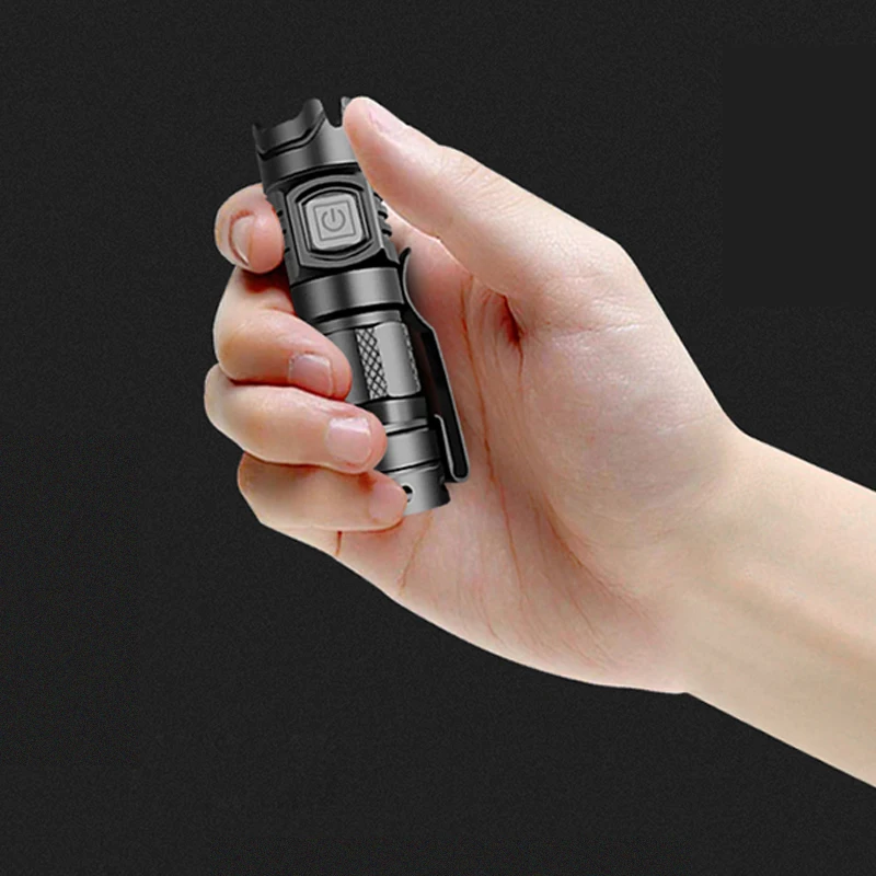 The Brightest Mini Led Flashlight USB Rechargeable Super Bright Torch High Quality Aluminum Waterproof Self Defense Lantern 10W
The Brightest Mini Led Flashlight USB Rechargeable Super Bright Torch High Quality Aluminum Waterproof Self Defense Lantern 10W