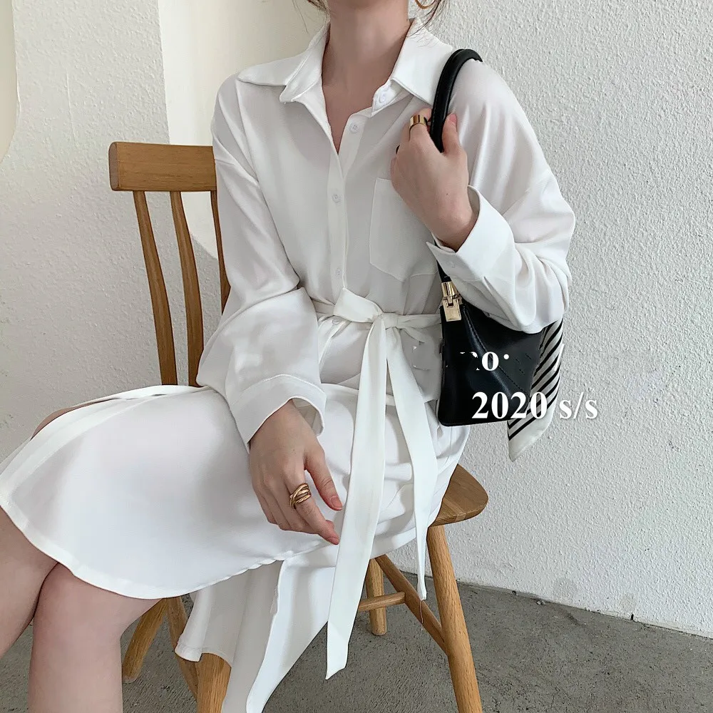 ZOSOL 2020 WOMEN'S of Shirt Dress Women's Korean-style Fashion Casual Solid Color Single Breasted Mid-length Dress
ZOSOL 2020 WOMEN'S of Shirt Dress Women's Korean-style Fashion Casual Solid Color Single Breasted Mid-length Dress