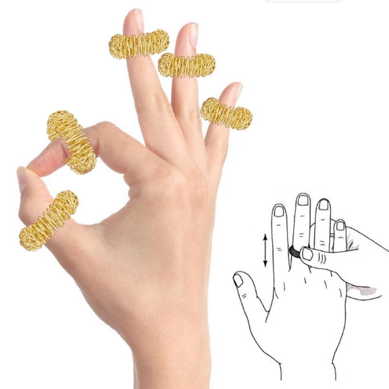 100Pcs Finger Massage Ring Acupuncture Ringer Massage Ring Health Care Blood Circulation Relax Hands Pain Relief Stress Tools
100Pcs Finger Massage Ring Acupuncture Ringer Massage Ring Health Care Blood Circulation Relax Hands Pain Relief Stress Tools