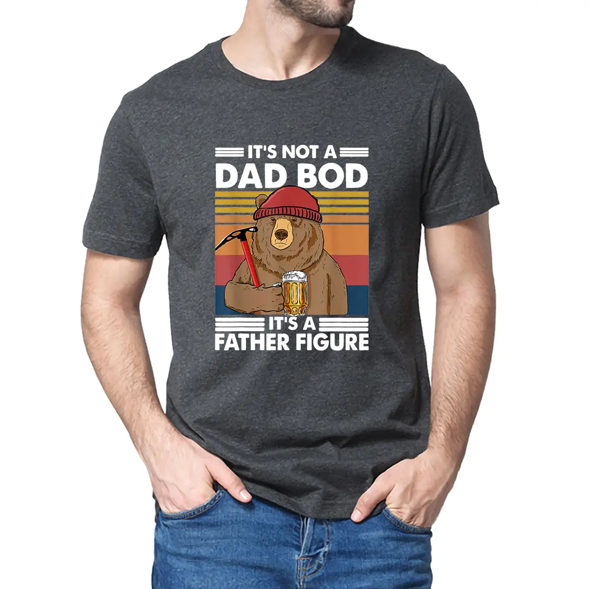 Unisex It's Not a Dad Bod It's a Father Figure Fathers Day Gifts Bear Beer Drinking Dad Classic Men's 100% Cotton T-Shirt Tee
Unisex It's Not a Dad Bod It's a Father Figure Fathers Day Gifts Bear Beer Drinking Dad Classic Men's 100% Cotton T-Shirt Tee