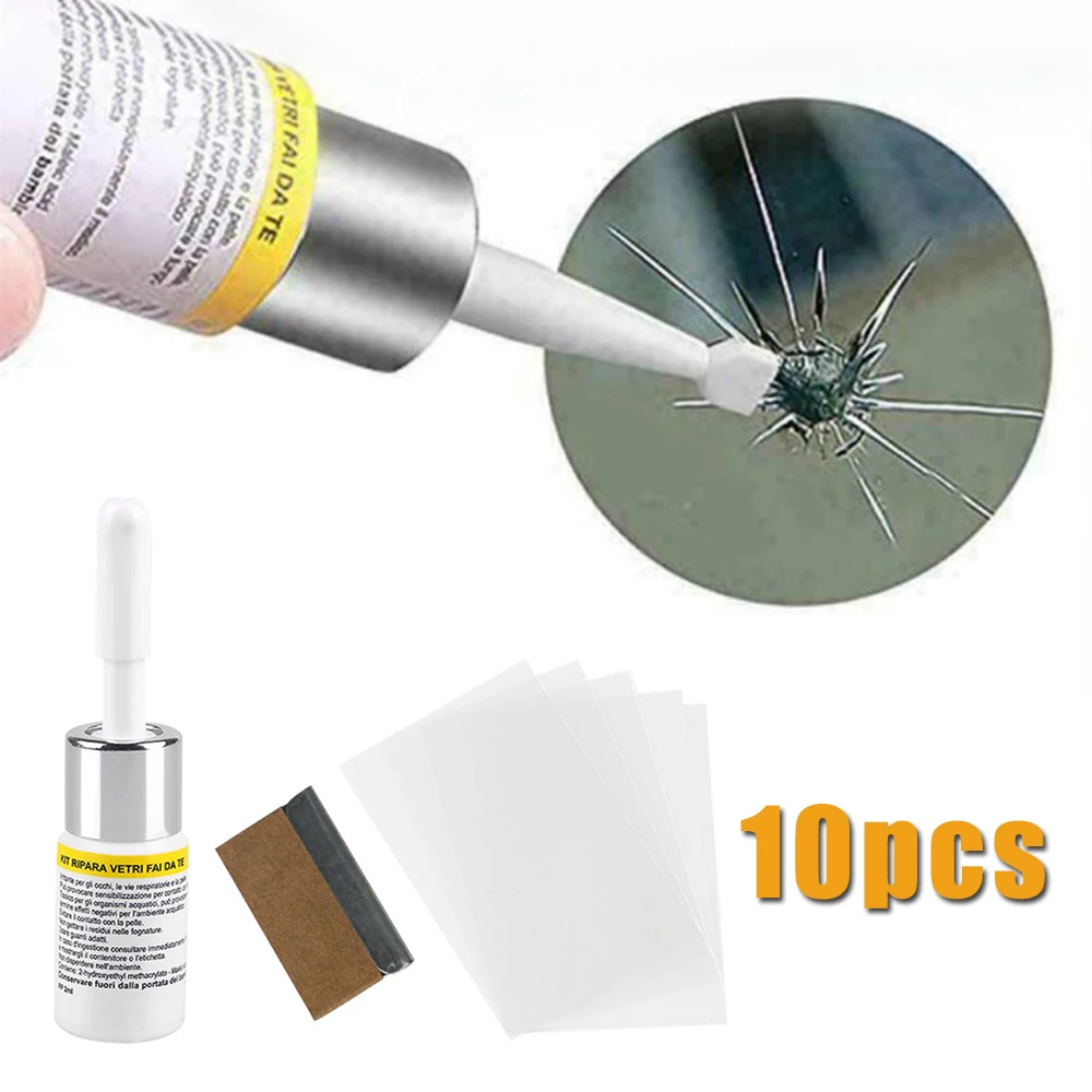 10Pcs set Windshields Repair Kits Car Window glasses Nano For Chips Cracks Scratches For repairing small damages New
10Pcs set Windshields Repair Kits Car Window glasses Nano For Chips Cracks Scratches For repairing small damages New