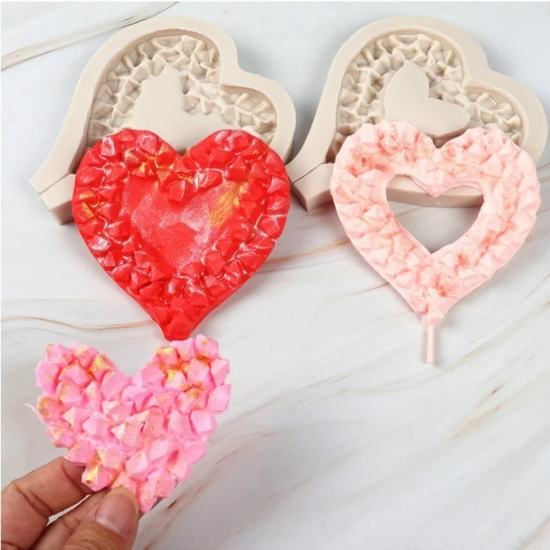 Three Styles Diamond Love Silicone Mold Fondant Epoxy Ornaments Soap Mould For Pastry Cake Decorating Kitchen Accessories Tool
Three Styles Diamond Love Silicone Mold Fondant Epoxy Ornaments Soap Mould For Pastry Cake Decorating Kitchen Accessories Tool
