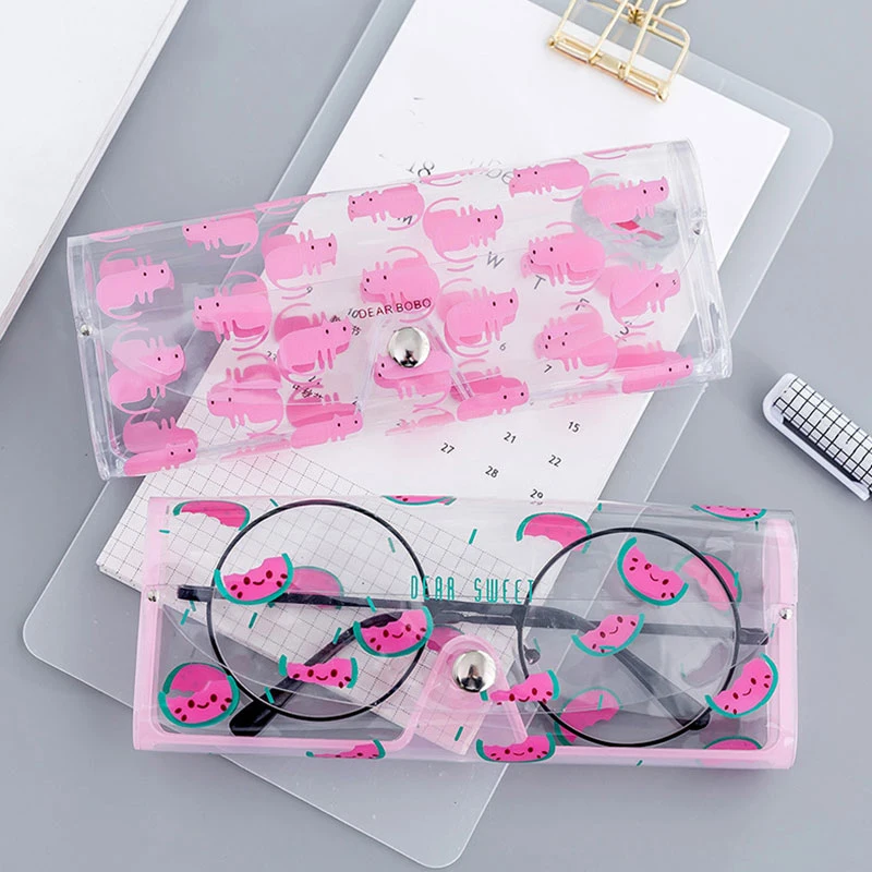 Cartoon Cute Eye Sunglasses Glasses Box Bag Travel Glasses Case Women's Transparent PVC Protection Carry Box Eyewear Accessoires
Cartoon Cute Eye Sunglasses Glasses Box Bag Travel Glasses Case Women's Transparent PVC Protection Carry Box Eyewear Accessoires