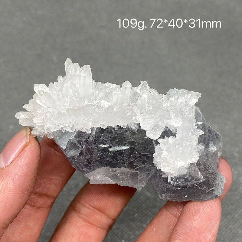 

100% натуральный синий кластер флюорита, минералы, образцы драгоценных камней и кристаллов