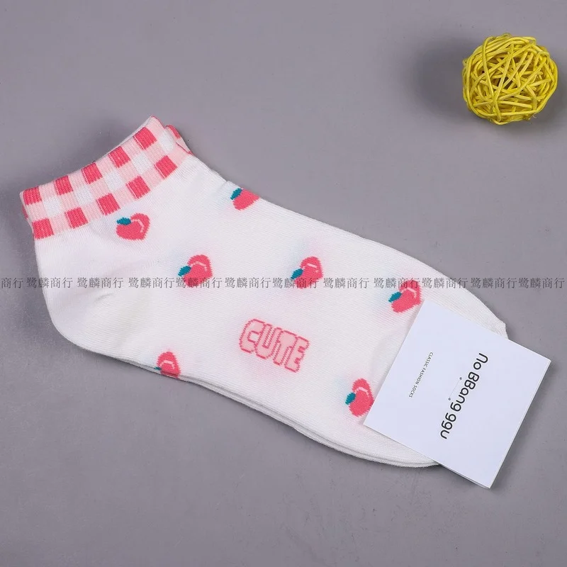 Cartoon Women Socks Fruit Cotton Sock Lovely Ladies Colorful Unisex Ankle Casual Soft Sox Girls Spring Summer Trendy Skarpetki
Cartoon Women Socks Fruit Cotton Sock Lovely Ladies Colorful Unisex Ankle Casual Soft Sox Girls Spring Summer Trendy Skarpetki