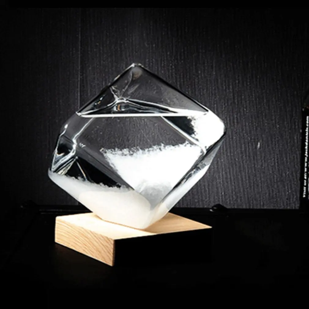 Transparent Crystal Water Drop Weather Forecast Bottle Storm Glass Liquid Wood Base Ornament Home Wedding Decor Craft Gift
Transparent Crystal Water Drop Weather Forecast Bottle Storm Glass Liquid Wood Base Ornament Home Wedding Decor Craft Gift