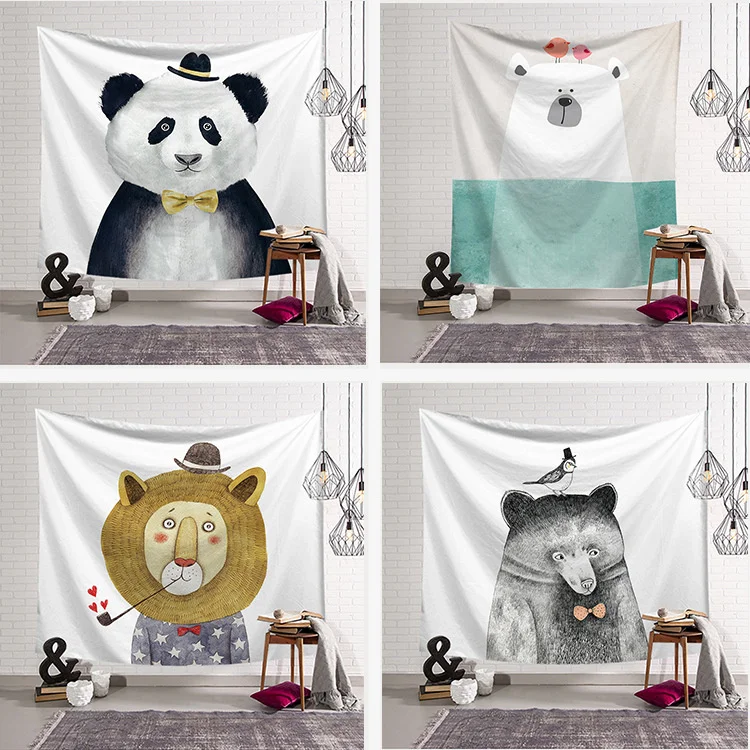Cartoon Animal Tapestry Yoga Fabric blanket Wall Hanging Funny Pattern Art Print Large Beach Towel Carpet Wall Rug 150x130cm
Cartoon Animal Tapestry Yoga Fabric blanket Wall Hanging Funny Pattern Art Print Large Beach Towel Carpet Wall Rug 150x130cm