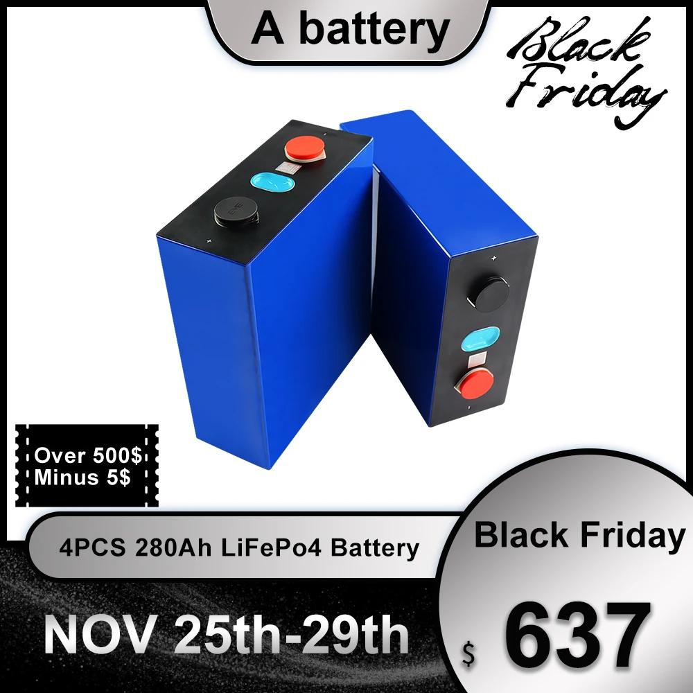 BRAND NEW 4pcs 3.2v 280Ah Lifepo4 Cell Not 150ah 200ah 240ah Grade A Lithium Iron Phosphate Solar Battery For RV EU US TAX FREE
BRAND NEW 4pcs 3.2v 280Ah Lifepo4 Cell Not 150ah 200ah 240ah Grade A Lithium Iron Phosphate Solar Battery For RV EU US TAX FREE