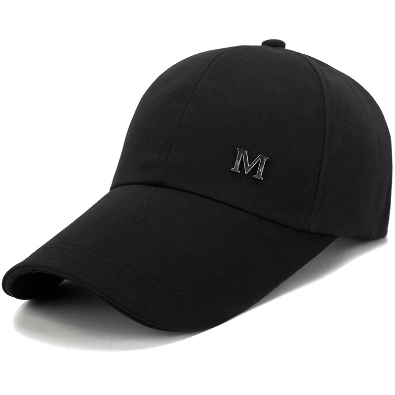 Men Women Plain Black Extra Long Bill Snapback Cap Letter M Baseball Cap Outdoor Summer Sun Hat UV Protection Fishing Cap 
Men Women Plain Black Extra Long Bill Snapback Cap Letter M Baseball Cap Outdoor Summer Sun Hat UV Protection Fishing Cap