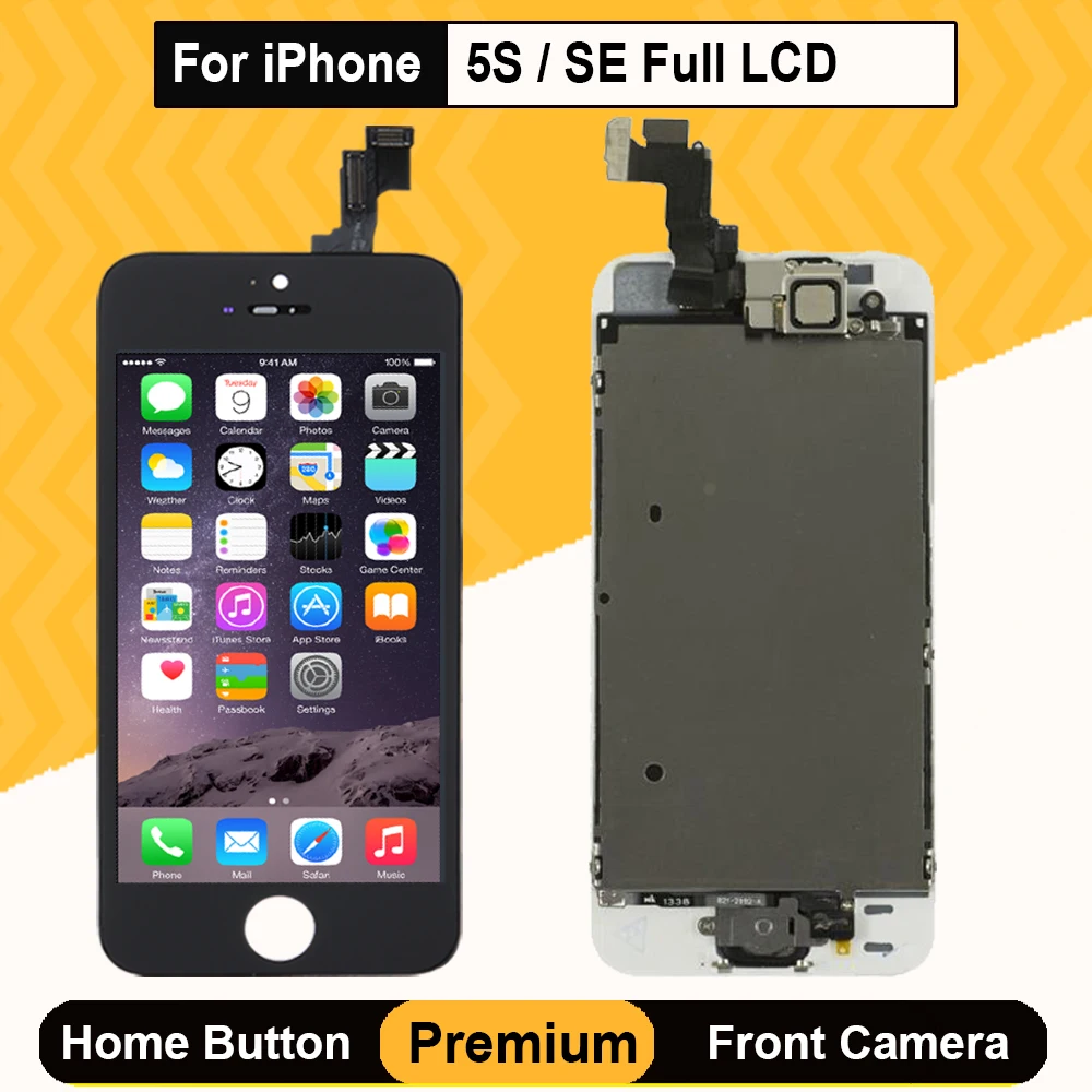 AAA полный комплект LCD для iPhone 5s SE экран полная сборка Дисплей дигитайзер Замена с