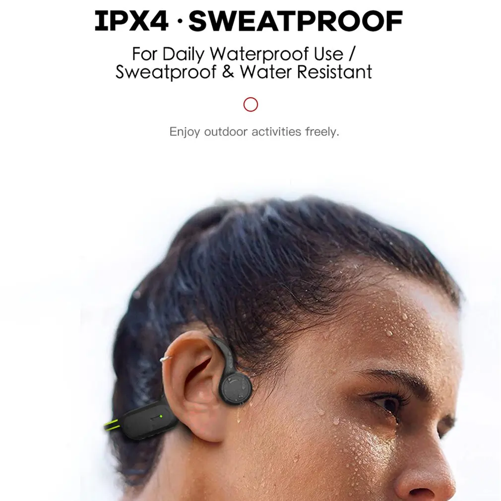 Bone Conduction Headphones Bluetooth wireless Sports Earphone Headset Stereo Hands-free with microphone For Running
Bone Conduction Headphones Bluetooth wireless Sports Earphone Headset Stereo Hands-free with microphone For Running