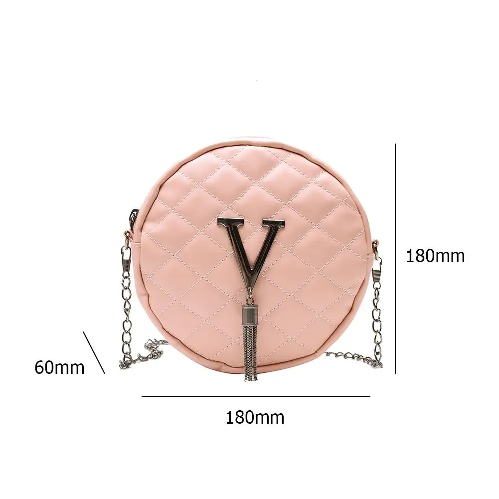 Women Shoulder Crossbody Bag Classic Chain Tassel Zipper Messenger Round PU Leather Purse Casual Ladies Travel Handbag
Women Shoulder Crossbody Bag Classic Chain Tassel Zipper Messenger Round PU Leather Purse Casual Ladies Travel Handbag