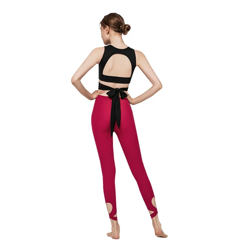 Yoga clothing fitness clothing women's suspenders beauty back yoga bra sports fitness trousers sexy dance pants
Yoga clothing fitness clothing women's suspenders beauty back yoga bra sports fitness trousers sexy dance pants