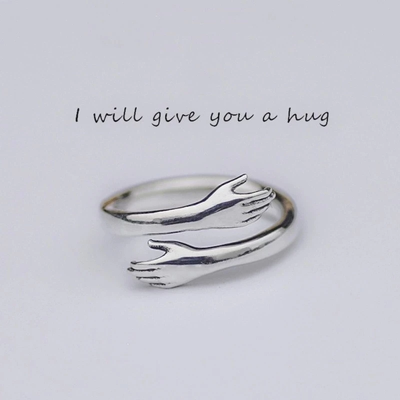Cute Fashion Creative "Give You A Hug" Fashion Couple Ring, Men and Women Jewelry Wedding Engagement Items Adjustable
Cute Fashion Creative "Give You A Hug" Fashion Couple Ring, Men and Women Jewelry Wedding Engagement Items Adjustable