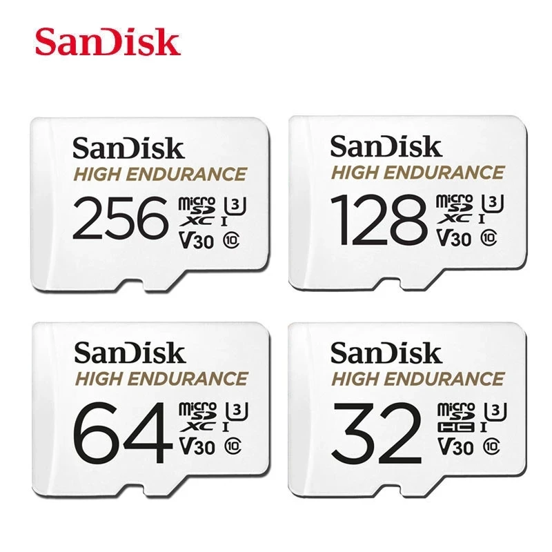 

SanDisk High Endurance Video Monitoring TF Card 32GB 64GB 128GB 256GB MicroSD Card SDHC/SDXC Class10 40MB/s for car phone memory