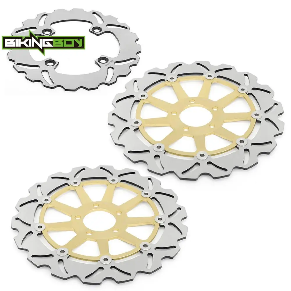 BIKINGBOY For Kawasaki ZX9R Ninja 2002 2003 ZX-9R ZX 900 F1 F2 Front Rear Brake Disks Discs Rotors Stainless Steel 320mm 220mm
BIKINGBOY For Kawasaki ZX9R Ninja 2002 2003 ZX-9R ZX 900 F1 F2 Front Rear Brake Disks Discs Rotors Stainless Steel 320mm 220mm