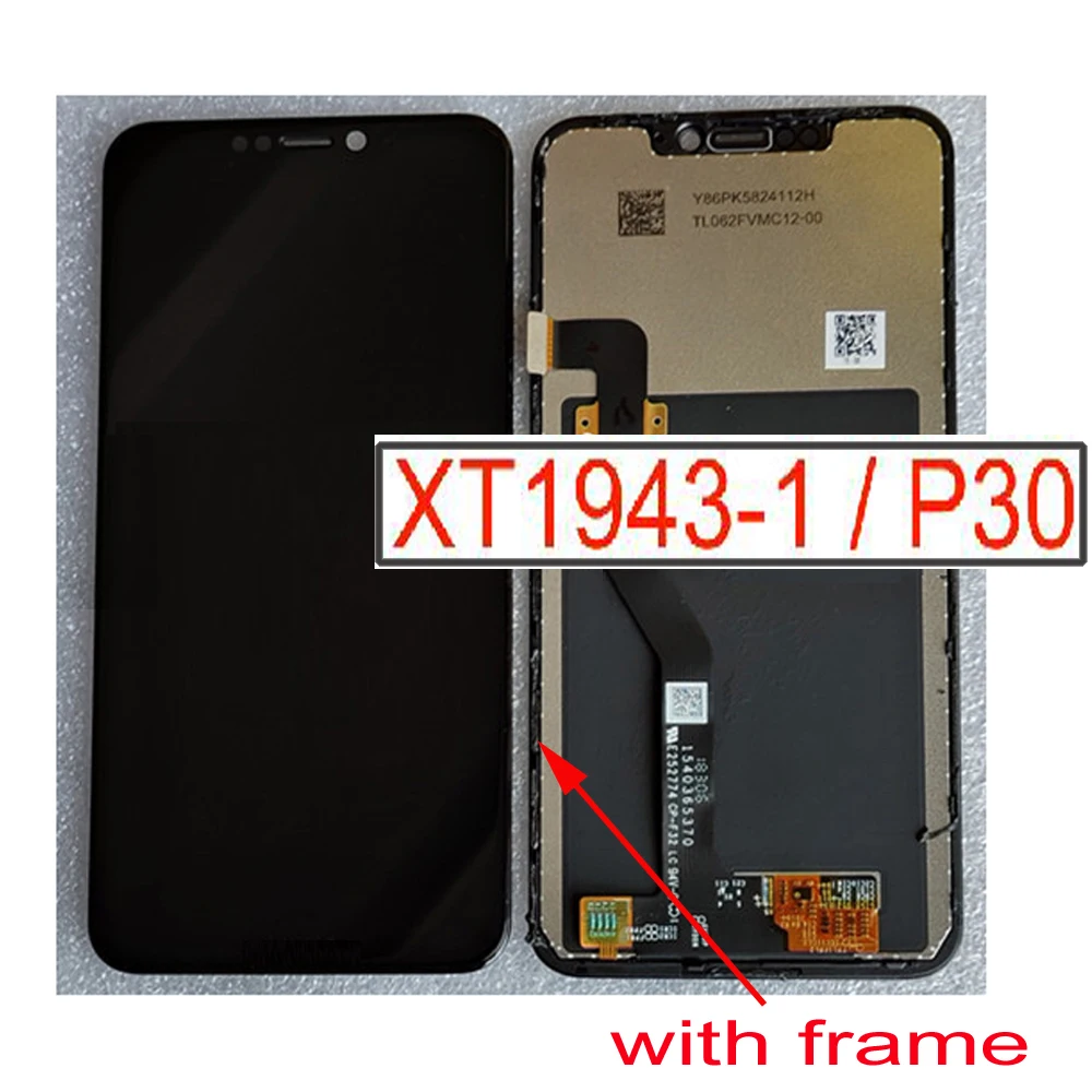 100% Original For 6.2" Motorola MOTO P30 XT1943-1 Pantalla LCD Display Touch Screen Digitizer Assembly with Frame Glass Panel
100% Original For 6.2" Motorola MOTO P30 XT1943-1 Pantalla LCD Display Touch Screen Digitizer Assembly with Frame Glass Panel