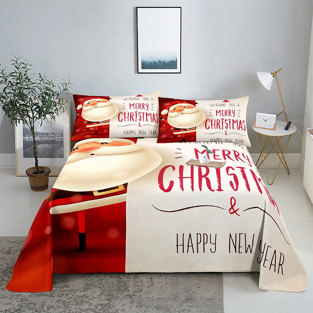 Christmas 0.9/1.2/1.5/1.8/2.0m Digital Printing Polyester Bed Flat Sheet With Pillowcase Print Bedding Set
Christmas 0.9/1.2/1.5/1.8/2.0m Digital Printing Polyester Bed Flat Sheet With Pillowcase Print Bedding Set