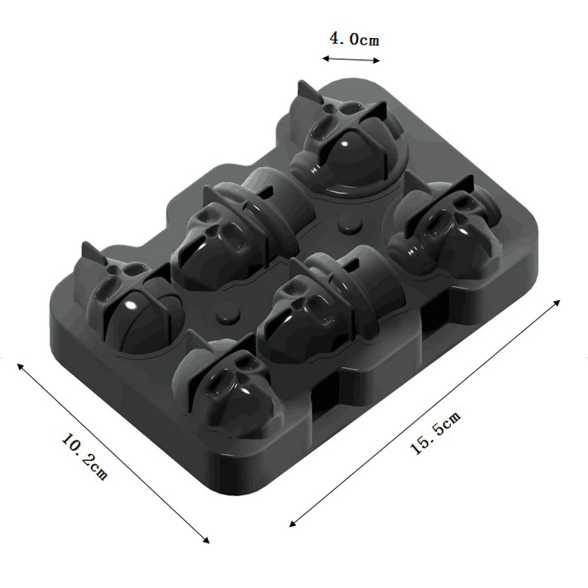 6-Hole Skull Ice Molds Silicone Ice Cube Trays with Lid Halloween Ice Ice Cube Mold for Whiskey Cocktails Drinks and Vodka
6-Hole Skull Ice Molds Silicone Ice Cube Trays with Lid Halloween Ice Ice Cube Mold for Whiskey Cocktails Drinks and Vodka