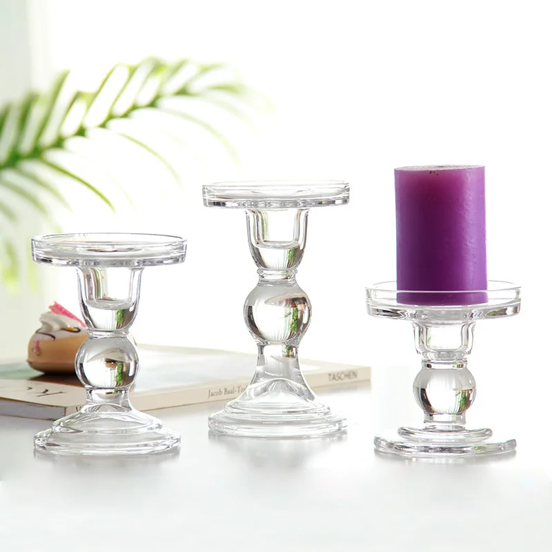 European style restaurant high foot candlestick glass handicraft glass candlestick home decoration candle holder
European style restaurant high foot candlestick glass handicraft glass candlestick home decoration candle holder