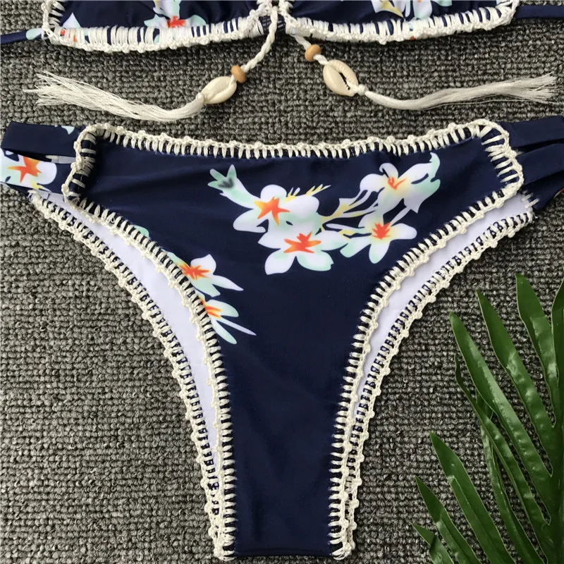 2020 Hot Selling Hand Crochet Printed Bikini Weaving Shell WOMEN'S Swimwear Bikini Bathing Suit Women High Waist Thong Bikini
2020 Hot Selling Hand Crochet Printed Bikini Weaving Shell WOMEN'S Swimwear Bikini Bathing Suit Women High Waist Thong Bikini