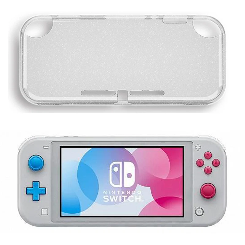 Блестящий прозрачный защитный чехол для Nintendo Switch lite приятный кожи с кристаллами