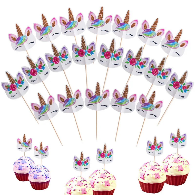 24 Pieces/Bag Unicorn Party Birthday Cake Decoration Topper Festival Supplies DIY Baby Shower Wedding Party Cupcake Flag Plug-in
24 Pieces/Bag Unicorn Party Birthday Cake Decoration Topper Festival Supplies DIY Baby Shower Wedding Party Cupcake Flag Plug-in