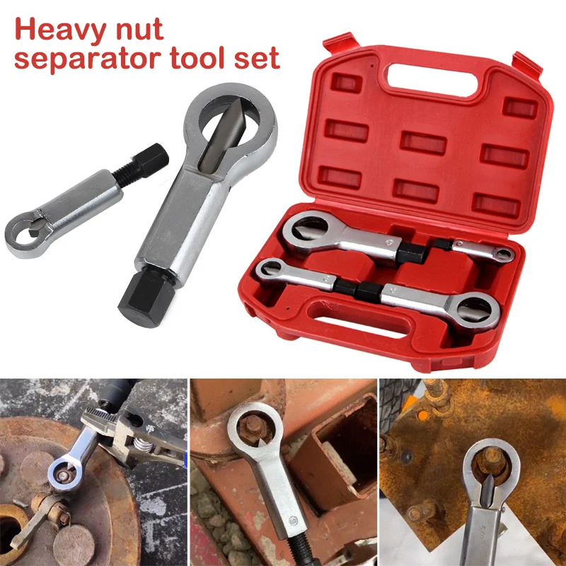 Heavy-Duty Nuts Splitter Tools Set Nut Breaker Tool Durable Portable Manual Remover Extractor Hand Splitting Tool
Heavy-Duty Nuts Splitter Tools Set Nut Breaker Tool Durable Portable Manual Remover Extractor Hand Splitting Tool