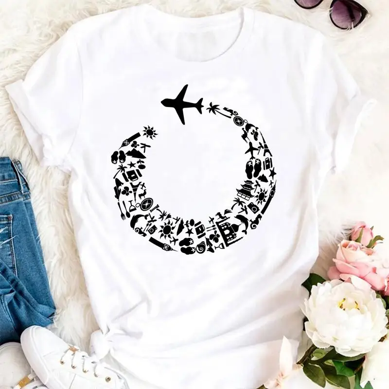 Summer Street leisure style Travel Printing Vacation Ladies 90s Cartoon Clothes Women Tshirts Fashion Graphic Top Female Tee
Summer Street leisure style Travel Printing Vacation Ladies 90s Cartoon Clothes Women Tshirts Fashion Graphic Top Female Tee