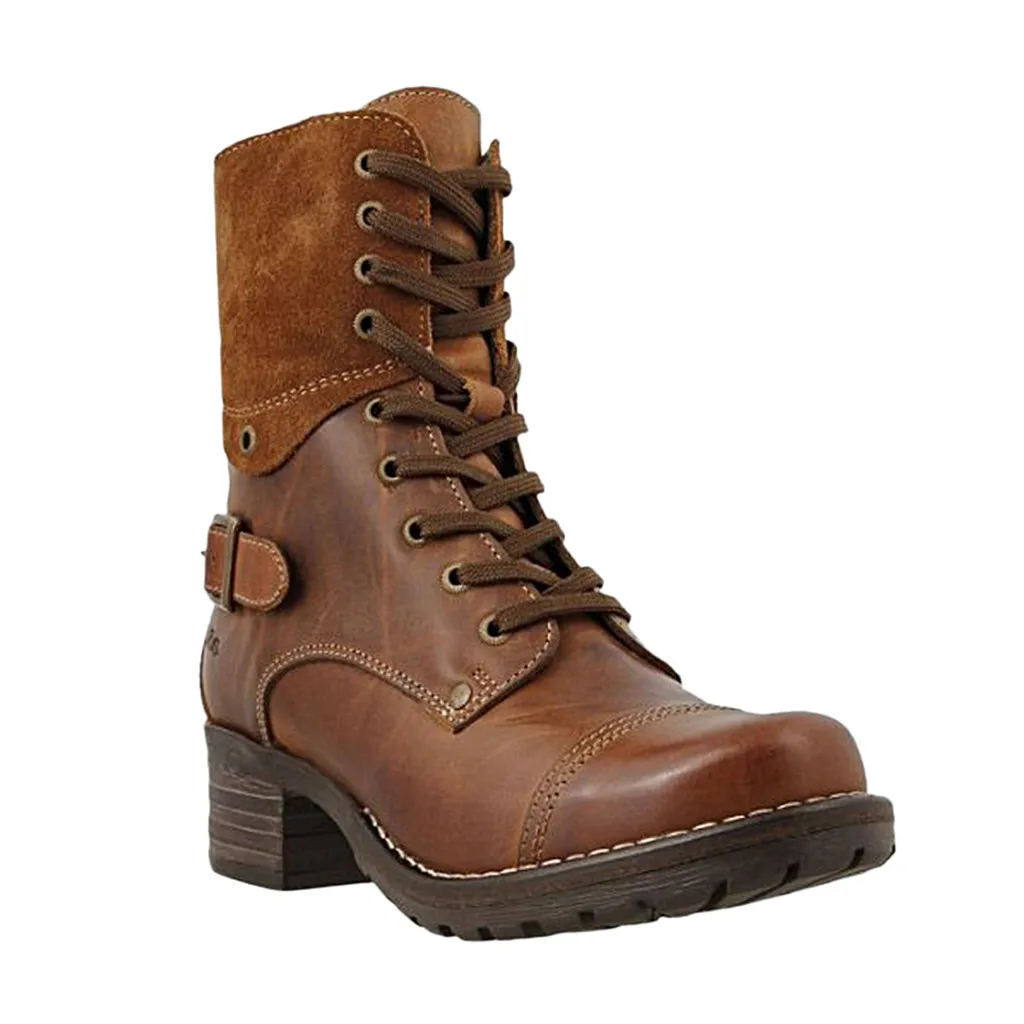 Sagace Fashion Boots Women Spring Autumn Lace-up Leather Platform Shoes Woman Party Ankle Boots Med Heels Botas Feminina
Sagace Fashion Boots Women Spring Autumn Lace-up Leather Platform Shoes Woman Party Ankle Boots Med Heels Botas Feminina