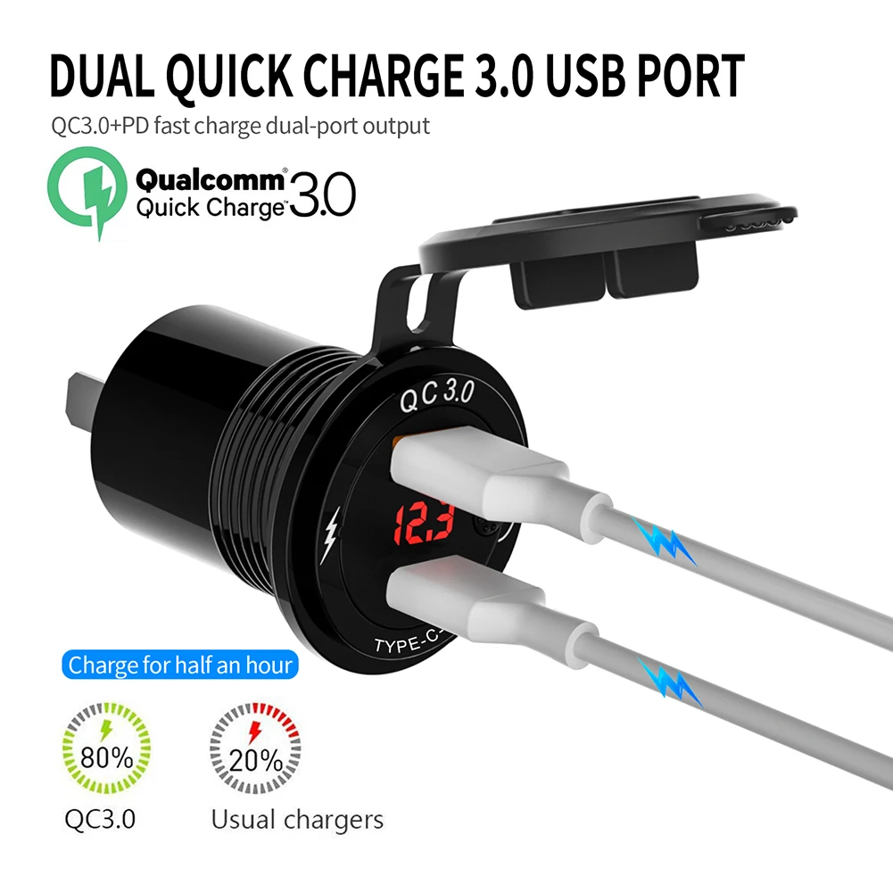 Quick Car Charger Adapter 3.4A Dual USB QC Fast Charger Car Charging with Digital Voltmeter Independent Switch Auto Accessories
Quick Car Charger Adapter 3.4A Dual USB QC Fast Charger Car Charging with Digital Voltmeter Independent Switch Auto Accessories