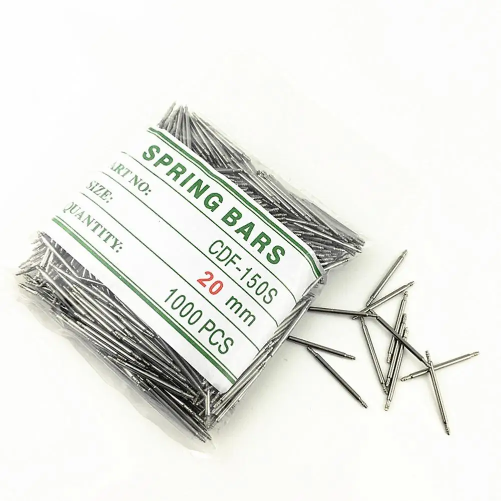 1000Pcs Spring Link Pins Anti-rust Lightweight Spring Bar Pins Watch Strap Link Remover Pin Pusher for Shop Spring Pins
1000Pcs Spring Link Pins Anti-rust Lightweight Spring Bar Pins Watch Strap Link Remover Pin Pusher for Shop Spring Pins