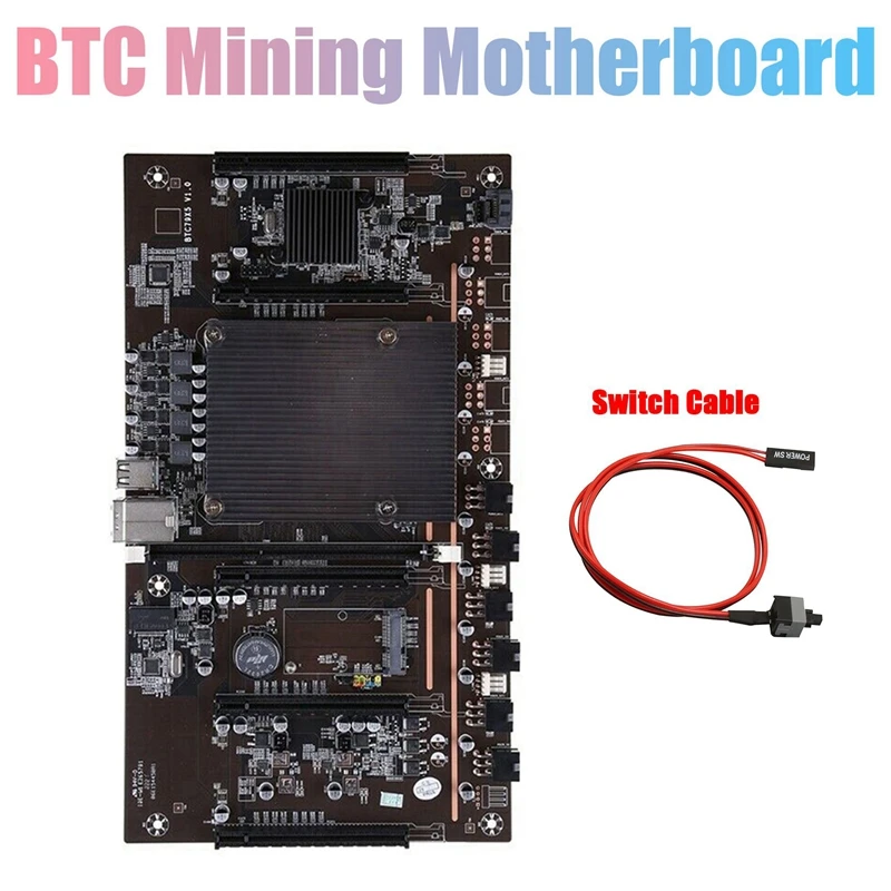 Материнская плата X79 H61 для майнинга BTC с кабелем коммутатора LGA 2011 DDR3 поддержка 3060 3070 3080 GPU 5 PCIE материнская плата для майнинга
Материнская плата X79 H61 для майнинга BTC с кабелем коммутатора LGA 2011 DDR3 поддержка 3060 3070 3080 GPU 5 PCIE материнская плата для майнинга