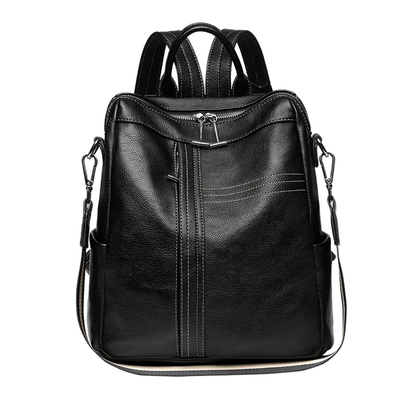 Backpack Women's Dual-Use New Fashion Trendy Women's Leather All-Match Fashion Large-Capacity Soft Leather Travel Bag Backpack
Backpack Women's Dual-Use New Fashion Trendy Women's Leather All-Match Fashion Large-Capacity Soft Leather Travel Bag Backpack