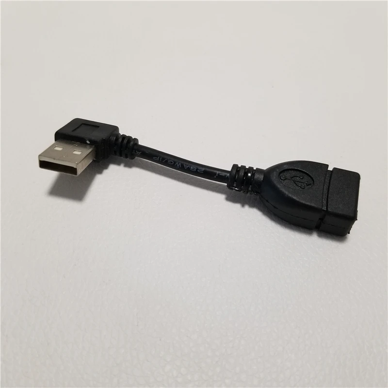 

90 Degree Right Angled USB 2.0 A Male to Female Data Cable Extension Wire 10cm 25cm 40cm