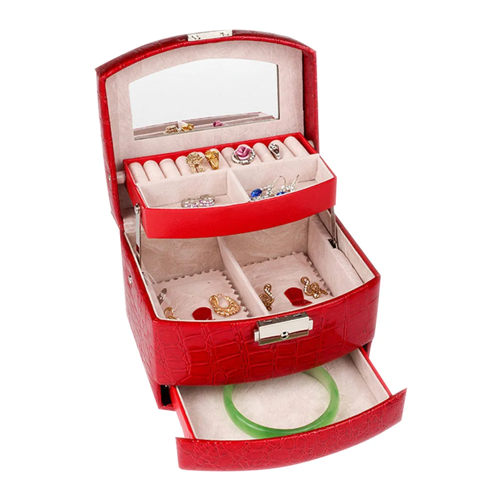 Jewelry Storage Box 3 Layers Necklace PU Leather Multifunctional Storage Container HVR88
Jewelry Storage Box 3 Layers Necklace PU Leather Multifunctional Storage Container HVR88