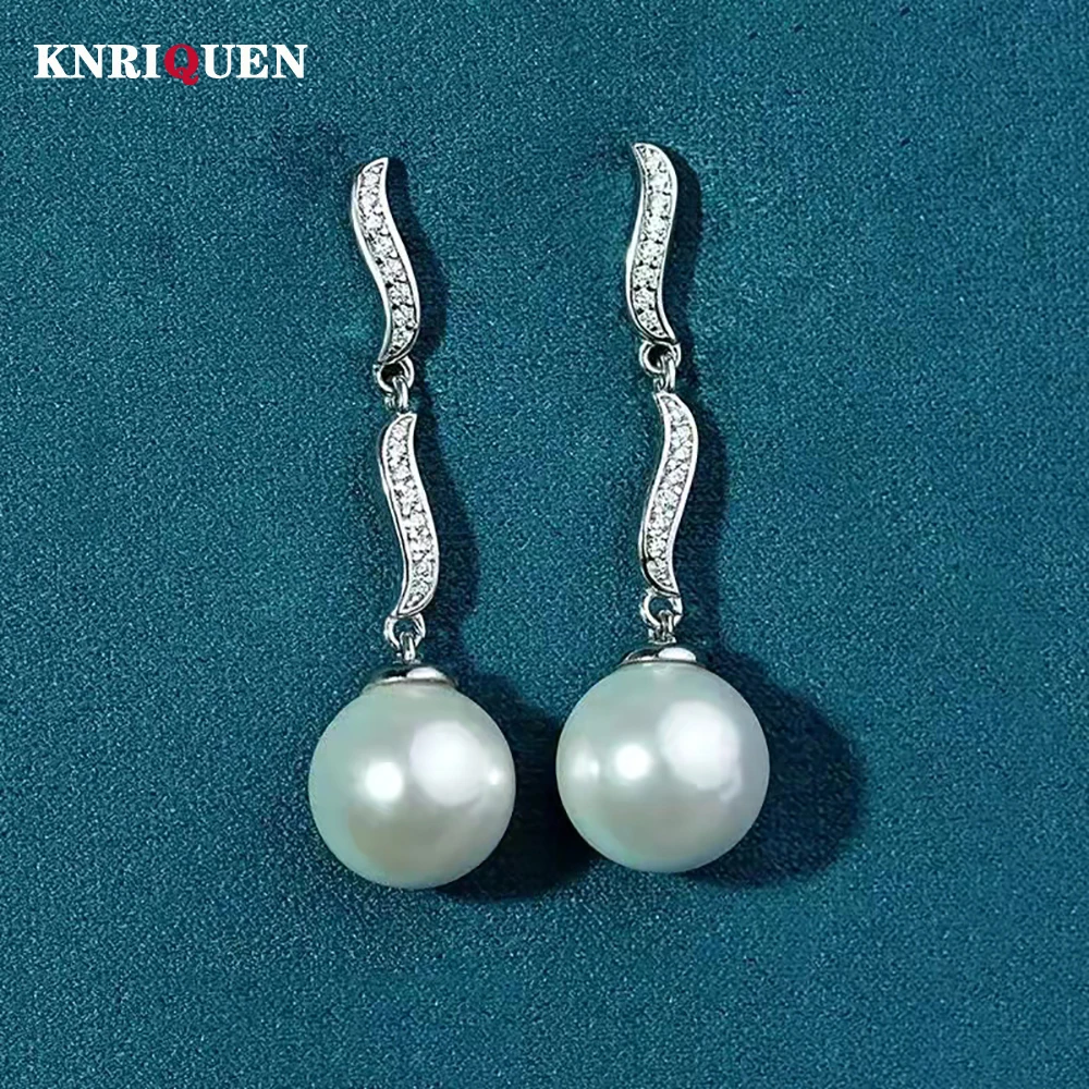 2021 Trend 100% 925 Sterling Silver 12mm Fresh Water Pearl High Carbon Diamond Drop Earrings for Women Wedding Fine Jewelry Gift
2021 Trend 100% 925 Sterling Silver 12mm Fresh Water Pearl High Carbon Diamond Drop Earrings for Women Wedding Fine Jewelry Gift