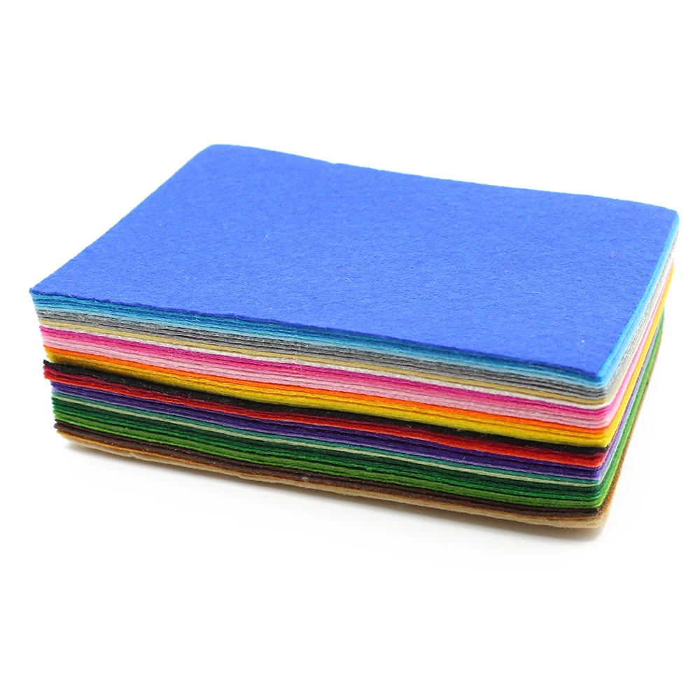 DIY Non Woven Felt Fabric 1mm Thickness Polyester Cloth Felts Of Home Decoration Pattern Bundle 40Color/Set 10x15/10x15/30X30cm
DIY Non Woven Felt Fabric 1mm Thickness Polyester Cloth Felts Of Home Decoration Pattern Bundle 40Color/Set 10x15/10x15/30X30cm