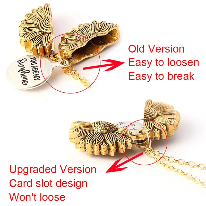 Fashion Bohemia Necklace Sunflower Double-layer Metal Pendant Necklace Women Open Long Chain Necklace Lettering You Are My Sunsh
Fashion Bohemia Necklace Sunflower Double-layer Metal Pendant Necklace Women Open Long Chain Necklace Lettering You Are My Sunsh