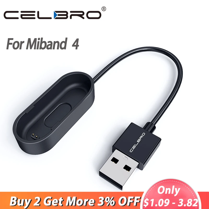 Портативный USB кабель для зарядки Mi Band 4 смарт ремешок зарядное устройство
