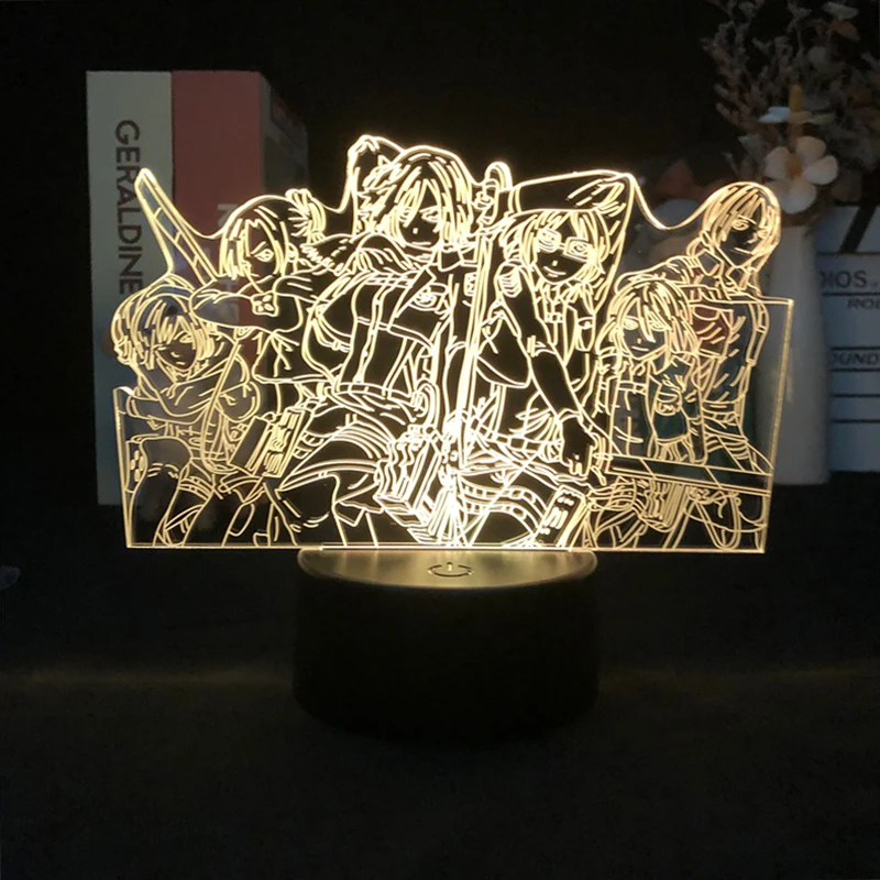 Attack on Titan Jiyuu No Tsubasa Japanese Anime Manga Directly Supply 3D Night Light Alarm Clock Base Color Changing Hot Selling
Attack on Titan Jiyuu No Tsubasa Japanese Anime Manga Directly Supply 3D Night Light Alarm Clock Base Color Changing Hot Selling